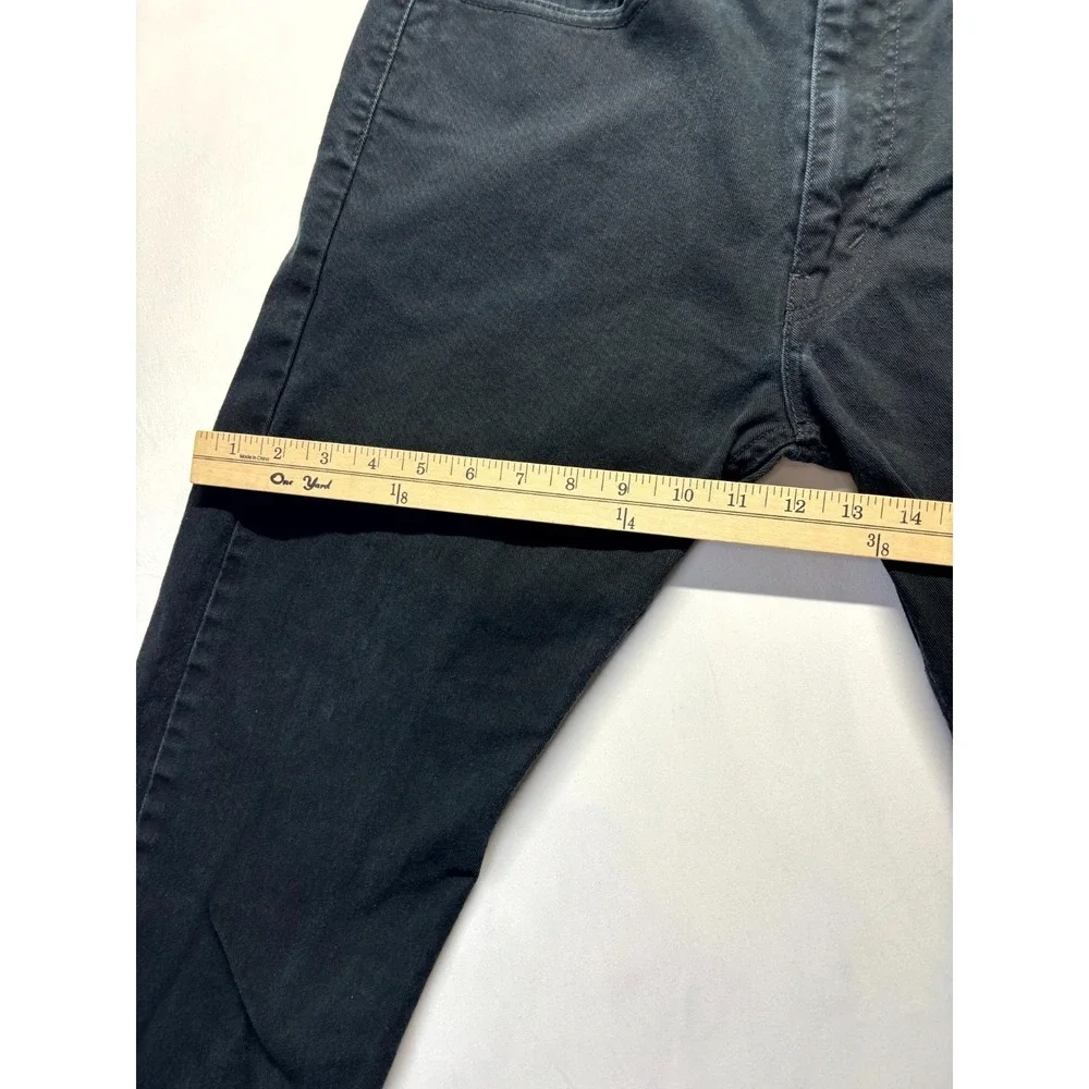 Levi's 513 Slim Fit Jeans Mens 34x30 Black Dark Wash Denim Mid Rise Straight Leg